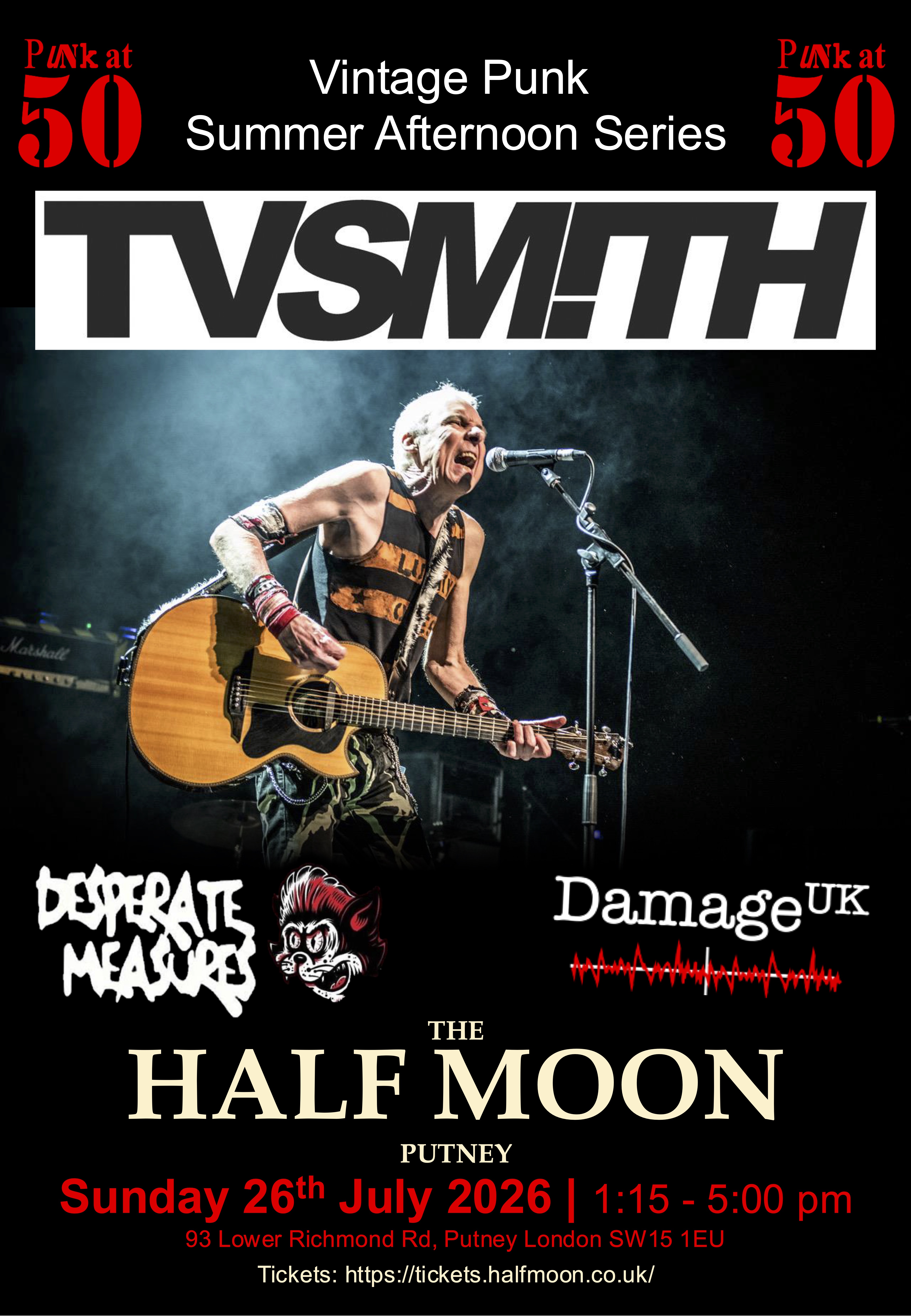 Punk at 50: TV Smith + Desperate Measures + Damage UK